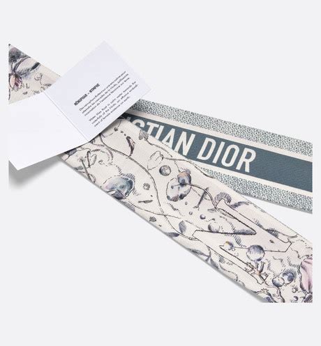 dior a ninfa|Nymphe Mitzah Scarf Ivory Multicolor Silk Twill .